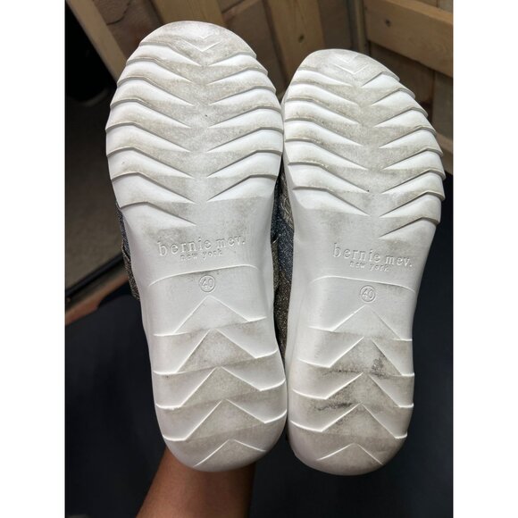 Womens Bernie Mev Slip-On Elastic Woven Shoes Size 9 EU 40 in Tan Gold Metallic - Picture 7 of 7